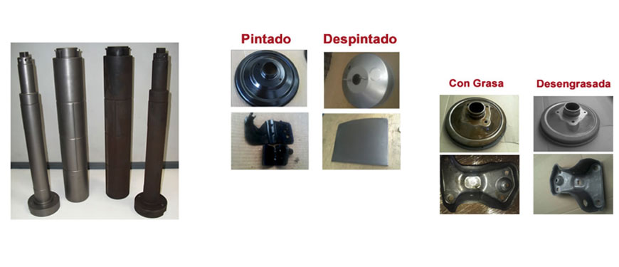 Limpieza de piezas métalicas